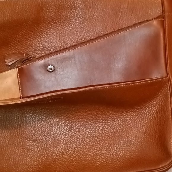 Gucci | Vintage Brown Leather Tote Work Bag Laptop Bag Handbag - Picture 5 of 16